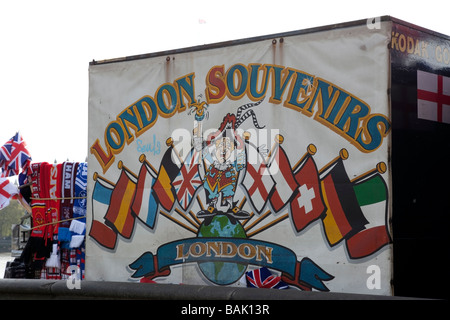 London-Souvenir-stand, Stand. Stockfoto