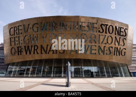 Wales Millennium Centre, Bucht von Cardiff, Wales Stockfoto