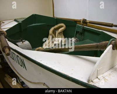 Nevills Expeditionsboot, John Wesley Powell Memorial Museum, Page, Arizona. Stockfoto