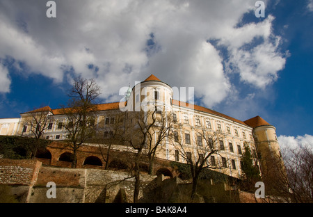 Burg in der Stadt von Mikulov, Mähren, Tschechische Republik Stockfoto