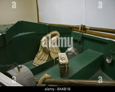 Nevills Expeditionsboot, John Wesley Powell Memorial Museum, Page, Arizona. Stockfoto