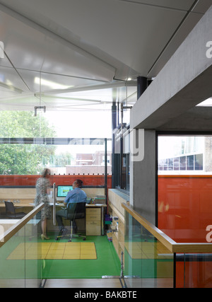 Maggie's Centre, London, Vereinigtes Königreich, Rogers Stirk Harbour + Partner, Maggie Zentrum Innenraum. Stockfoto