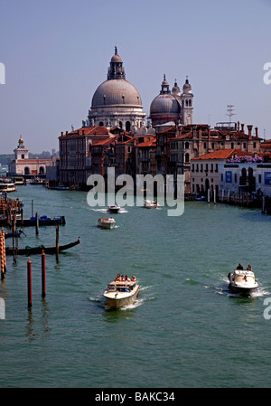 Canal Grande, Santa Maria della Salute, Venedig Italien Stockfoto