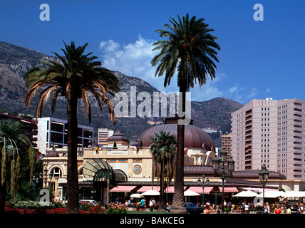 Place du Casino Monte Carlo Monaco MC MCO MON Fürstentum von Monaco Monte-Carlo The Place du Casino Stockfoto