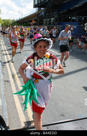 London-Marathon-Läufer 26 04 09 Stockfoto