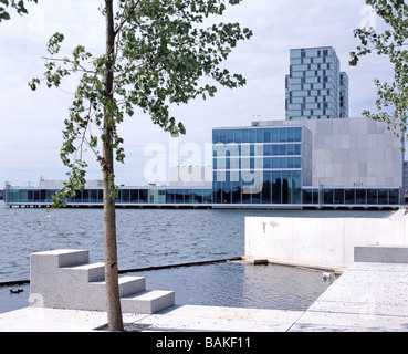 De Kunstlinie, Almere, Niederlande, Sanaa Kazuyo Sejima + Ryue Nishizawa, De Kunstlinie Außenansicht. Stockfoto