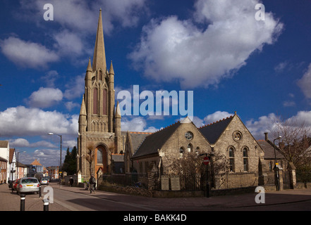 St Johns Kirche in St. Johns Straße in Bury St Edmunds, Suffolk, UK Stockfoto