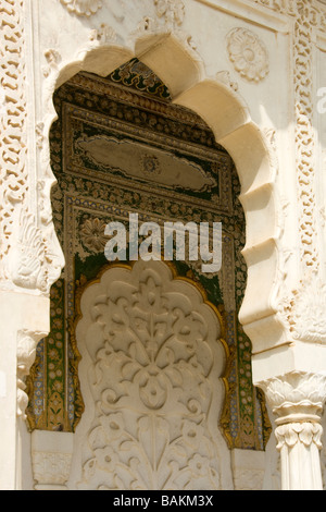 Jaipur Palace Stadtmuseum von Sawai Man Singh II innerhalb der Chandra Mahal Rajasthan Indien Stockfoto