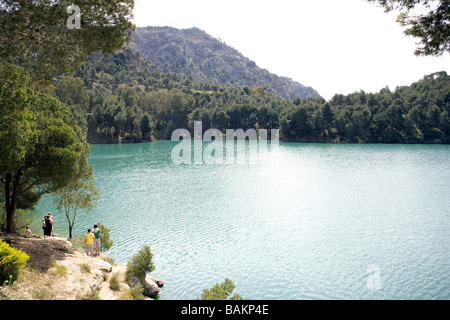 Embalse del Conde de Guadalhorce Reservoir, Ardales, Andalusien, Spanien, Europa, Stockfoto