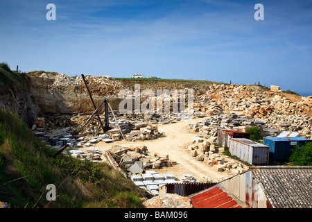 Portland (Naturstein) Steinbruch, St Aldhelm Kopf Isle of Purbeck Dorset UK 2009 Stockfoto