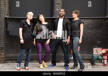 Stilvolle junge Menschen Stockfoto