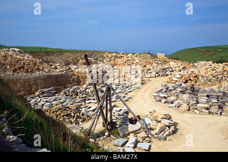 Portland (Naturstein) Steinbruch, St Aldhelm Kopf Isle of Purbeck Dorset UK 2009 Stockfoto