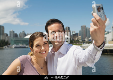 Sightseeing-paar in vancouver Stockfoto