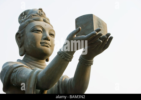 Statue in der Nähe von Tian tan buddha Stockfoto