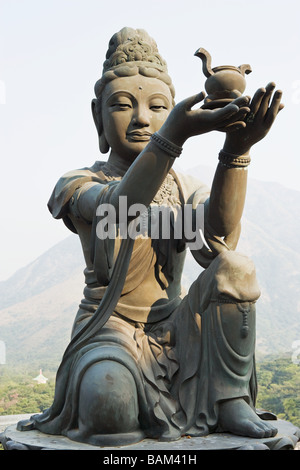 Statue am po Lin Kloster Stockfoto