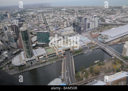 Melbourne, Australien, Blick auf Stadt von Melbourne 360° die Hauptstadt und größte Stadt der Namensschutz von Victoria. Es wurden reich von Go Stockfoto