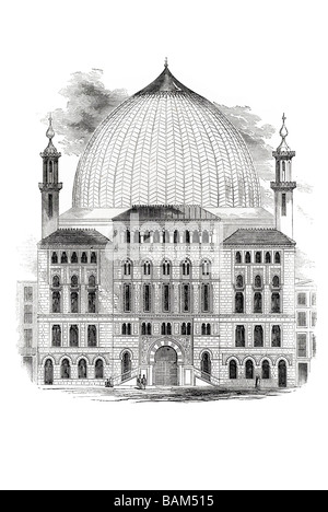 Das königliche Panoptikum Leicester square Wissenschaft und Kunst Alhambra 1851 Theater Musik Hall London West End England Stockfoto