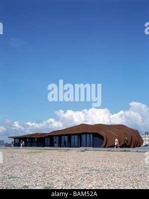 EAST BEACH CAFE, THOMAS HEATHERWICK STUDIO, LITTLEHAMPTON, VEREINIGTES KÖNIGREICH Stockfoto