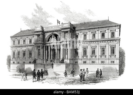 der neue Palais de Justice in Nantes Palast von Gerechtigkeit Französisch Hall of Justice Gerichtsgebäuden Architektur öffentlichen Baurecht 1851 Stockfoto