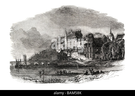 Schloss D'amboise an der Loire das Gefängnis von Abd el-Kader 1851 Stockfoto