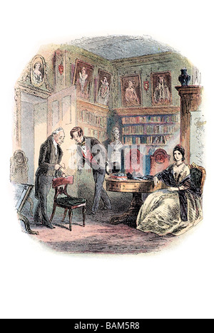 der alte Mann mit dem Namen Tulkinghorn Bleak House ist der neunte Roman von Charles Dickens in zwanzig monatliche Rate veröffentlicht Stockfoto