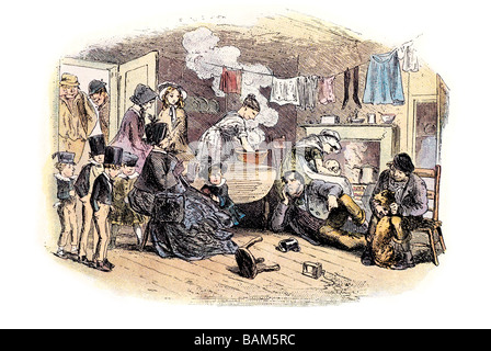 ein Besuch der Ziegelbrenner Bleak House ist der neunte Roman von Charles Dickens in zwanzig monatliche Rate veröffentlicht Stockfoto