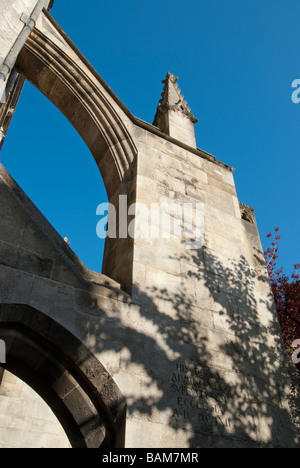 Winchester Cathedral fliegenden Steinstrehlen Stockfoto