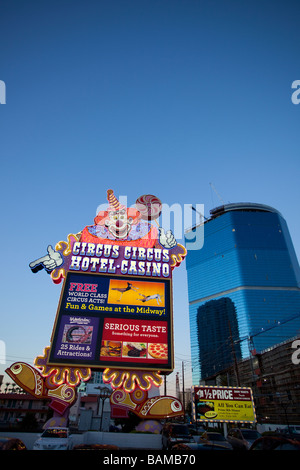 Circus Circus Hotel Casino Zeichen, Las Vegas, Nevada, USA, Nordamerika. Stockfoto