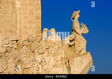 Portugal, Lissabon, Belem Viertel, Padrão Dos Descobrimentos (Denkmal der Entdeckungen) datiert 1960 Stockfoto