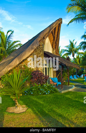 Bungalows La Pirogue Hotel Flick En Flac-Mauritius Stockfoto