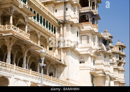 City Palace Udaipur Stockfoto