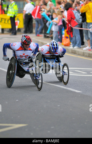 London Marathon 2009 internationalen Straßenrennen, Eastend, UK Stockfoto
