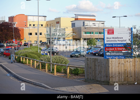 West Middlesex Hospital in Isleworth, West-London Stockfoto