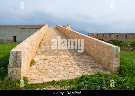 Ruinen von Fortezza, die Festung in Rethymno-Kreta-Griechenland-Europa umgebaut Stockfoto