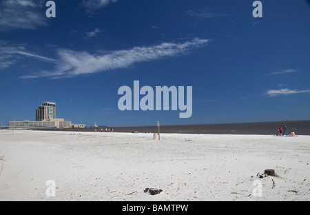 Golf von Mexiko Strand in Biloxi, Mississippi Stockfoto