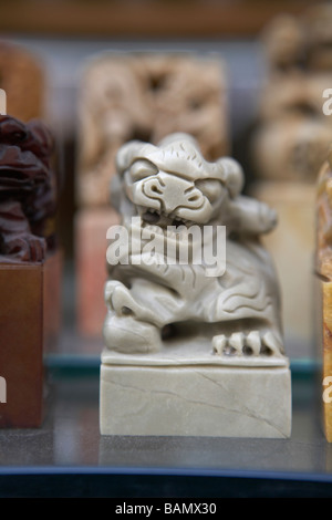 Der Chinesische Drachenstatue hautnah Stockfoto