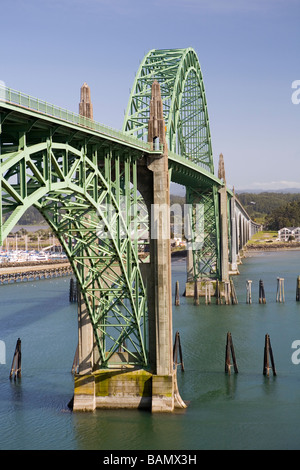 Yaquina Bay Bridge in Newport oregon Stockfoto