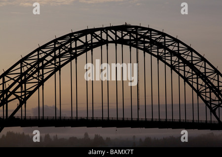 Yaquina Bay Bridge in Newport oregon Stockfoto