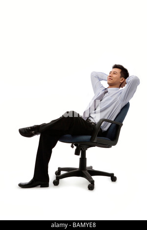 Entspannung im Büro Stockfoto