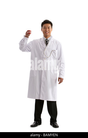 Porträt eines jungen Arbeitnehmers, Gesundheitswesen Stockfoto