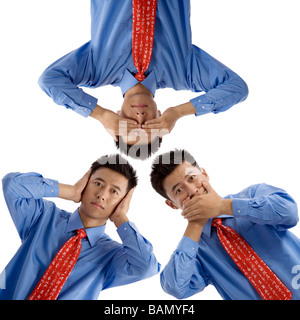 Siehe no Evil, Hear no Evil, Speak no Evil Stockfoto