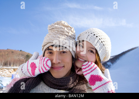 Verspielte junge Paar Stockfoto