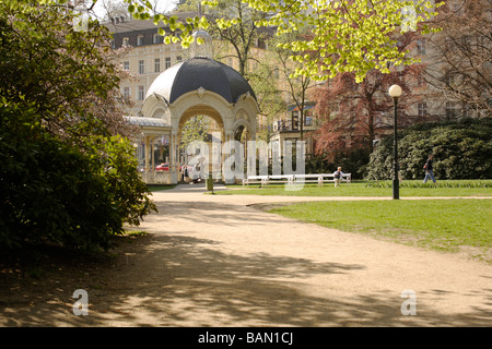 Dvorak-Park Karlsbad Tschechische Republik Europa Stockfoto