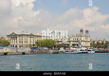 Port Vell - der alte Hafen in Barcelona, Spanien Stockfoto