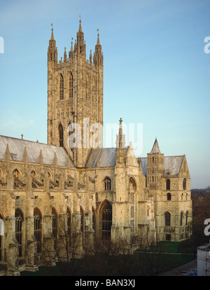 Canterbury Kathedrale Glockenturm Harry & südlichen Querschiff von Südwesten gesehen Stockfoto