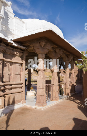 Chamunda-Tempel auf dem Gelände des Mehrangarh Fort, Jodhpur, Rajasthan, Indien Stockfoto