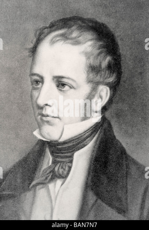 Captain Frederick Marryat, 1792-1848. Englischer Schriftsteller. Stockfoto