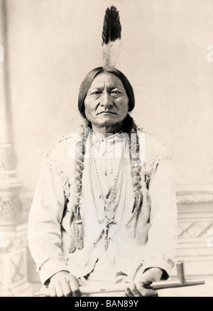 Sitting Bull, c. 1831-1890. Hunkpapa Lakota Sioux heiliger Mann. Stockfoto