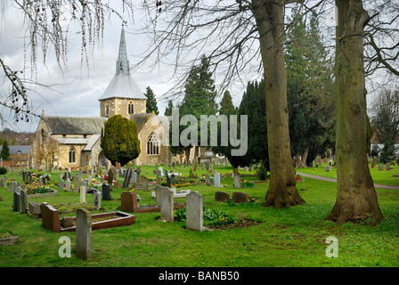 Kirche St. Helen, Wheathampstead, Hertfordshire, UK Stockfoto