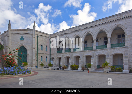 Parlamentsgebäude von Barbados, befindet sich an der Spitze der Broad Street, Bridgetown, "St. Michael" Stockfoto